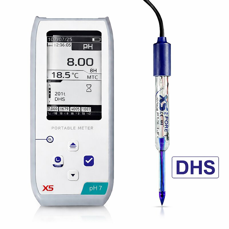 XS pH 70 NEX portable pHmeter - Electrode 2 Pore T DHS