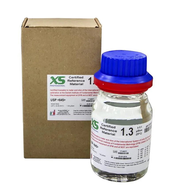 XS Professional EC 1.3 µS/cm /25°C, 280ml glass bottle Calibration Solution
