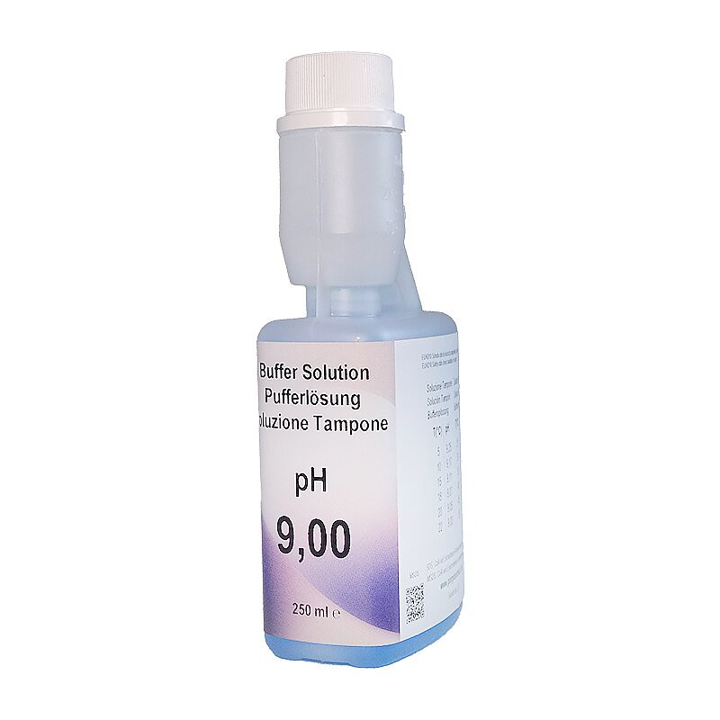 XS Basic pH 9.00 /25°C (blue), 250 ml autocal bottle Test solution