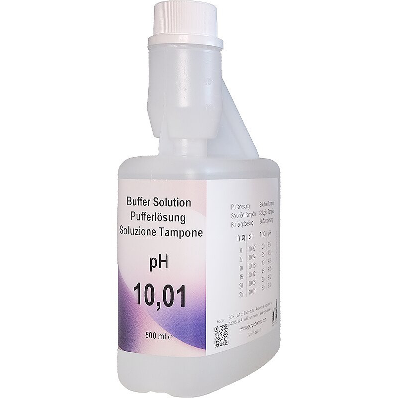 XS Basic pH 10.01 /25°C (colourless), 500 ml autocal bottle Test solution