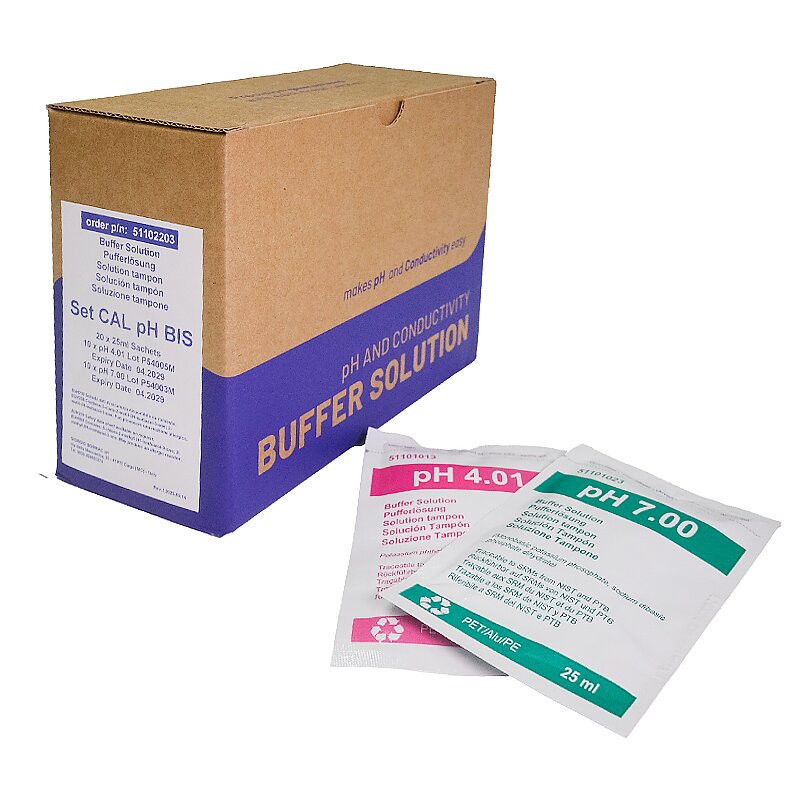 CAL pH BIS Set 1x20 Sachets 25ml (10x pH 4.01/7.00)