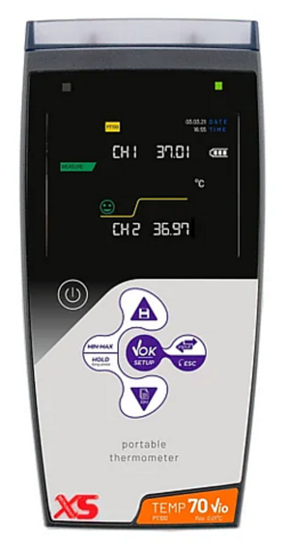 XS TEMP 70 Pt 100 Vio dual-channel thermometer - without probe