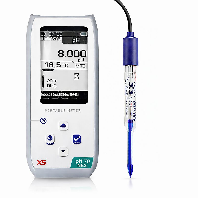 XS pH 70 NEX portable pHmeter - Electrode 2 Pore T DHS