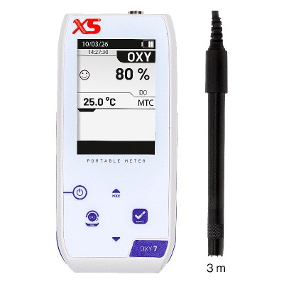 XS Oxy 7 NEX Portable Oxymeter - Polarographic sensor 3 m