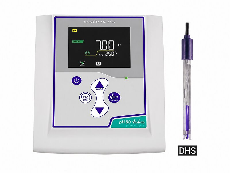 XS pH50 VioLab pHmetro da banco - Elettrodo 201 T DHS