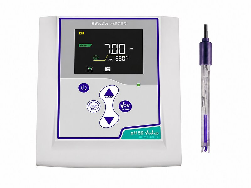 XS pH50 VioLab pHmetro da banco - Elettrodo 201 T
